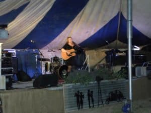 Guitarist on stage at Marilyns Music Muster