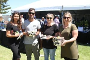 Getting a feed at Oysterfest